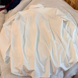 White  oversized Dress Shirt - Classic Long Sleeve